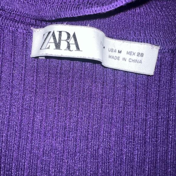 Purple Ribbed Knit Top - Picture 4 of 4